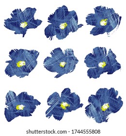 Blumen Vektor Illustrationsmaterial schön abstrakt,
Ich entwarf eine Blume abstrakt,
