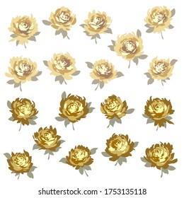 Flower vector illustration material abstract beautifully,