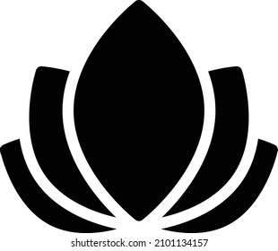 ilustración de flor vectorial en un fondo transparente. Símbolos de calidad premium. Icono vector glifos para concepto y diseño gráfico.