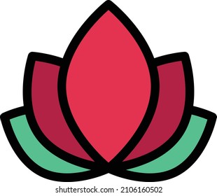 flower Vector illustration on a transparent background. Premium quality symbols. Stroke vector icon for concept and graphic design.