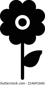 flower Vector illustration on a transparent background. Premium quality symbols. Glyphs  vector icon for concept and graphic design.