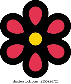 flower Vector illustration on a transparent background.Premium quality symbols.Stroke vector icon for concept and graphic design.