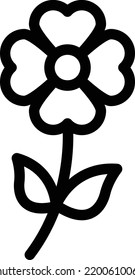 ilustración de vectores de flor en un fondo transparente.Símbolos de calidad premium.Iconos vectores de trazo para el concepto y el diseño gráfico.