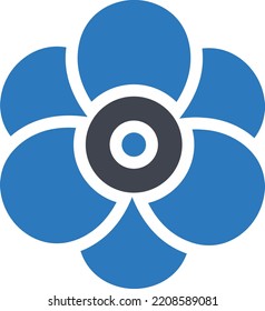flower Vector illustration on a transparent background. Premium quality symmbols. Glyphs vector icons for concept and graphic design.