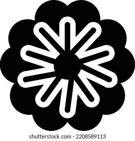 flower Vector illustration on a transparent background. Premium quality symmbols. Glyphs vector icons for concept and graphic design.