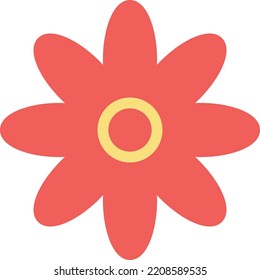 flower Vector illustration on a transparent background. Premium quality symmbols. Line Color vector icons for concept and graphic design. 
