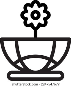 flower Vector illustration on a transparent background. Premium quality symmbols. Thin line vector icons for concept and graphic design. 
