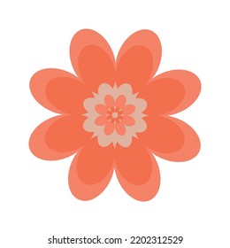 Flor. Ilustración del vector sobre fondo blanco