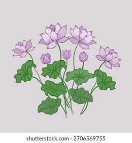 Blume Vektor Illustration Set Sammlung botanische Kunst Design Grafik Zeichnung handgezeichnete Skizze Vorlage Natur Vintage modern