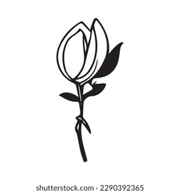 Flower Vector Illustration. Suitable For Web Design, Logo, App