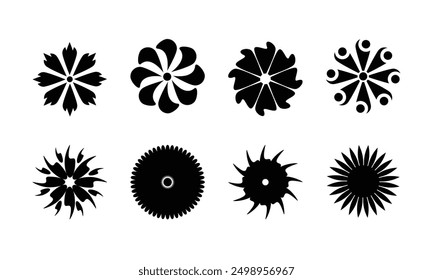 flower vector illustration. flower symbols vector. symbol of floral icons design
