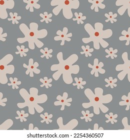 Flower vector ilustration seamless patern.Great for textile,fabric,wrapping paper,and any print.Vintages style.