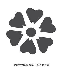 Flower vector image to be used in web applications, mobile applications and print media.