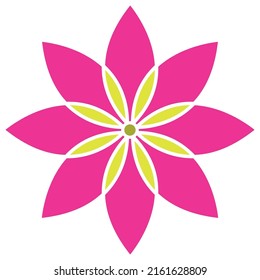 A flower vector image for design and clipart