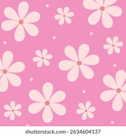 Vektorbilder von Blumen, niedliche Blumentapeten, florale Muster