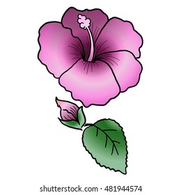 flower vector isolated icons