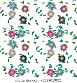 Flower vector, leaf background, seamless floral pattern, nature backgrounds, flower background, flowers pattern, seamless vector, background vector, seamless texture, flowers spring