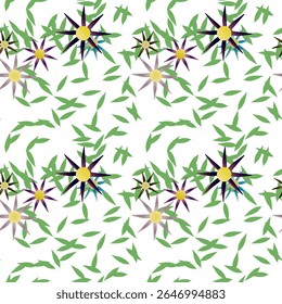 Vetor de flor, vetor de folha, natureza de fundos, padrão de folha, padrão de pétalas, padrão floral sem costura, padrão de flores, design floral, plano de fundo de folhas, vetor sem costura, vetor abstrato