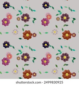 Vector de flores, patrón de hojas, textura de hojas, Vector floral, Fondo de pantalla sin costuras, patrón de fondo, Vector de hojas, fondo floral, fondo abstracto, patrón de Vector, patrón floral sin costuras