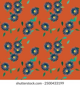 Vector de flores, textura de la hoja, patrón de pétalos, patrón floral sin fisuras, patrón de flores, textura de fondo, diseño de Vector, patrón de Vector, ornamento de Vector, hoja aislada, flores de primavera