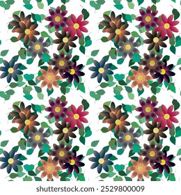 Vetor de flores, plano de fundo de folhas, plano de fundo do vetor, abstrato do vetor, plano de fundo abstrato, padrões florais, vetor padrão, flor padrão, padrão de ornamento, plano de fundo verão