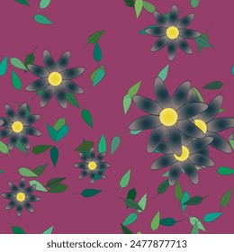 Vector de flores, hojas aisladas, fondo de patrón, abstracto de Vector, acuarela de flores, diseño de patrón, patrón ornamental, patrones florales, fondos de naturaleza, fondo de pétalos