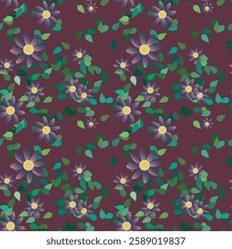 Flower vector, leafs vector, ornamental pattern, pattern flowers, seamless texture, pattern background, seamless vector, seamless wallpaper, ornaments vector, backgrounds nature