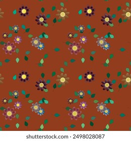 Vector de flores, patrón de hojas, Vector abstracto, Vector del ornamento, patrón sin fisuras, Vector de fondo, fondo de flores, patrón de flores, textura de la hoja, patrón floral sin fisuras