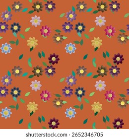 Flower vector, leafs vector, seamless background, petals background, floral background, vector design, vector pattern, seamless pattern, background summer, flowers bouquet, leafs isolated