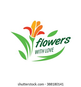 flower vector logo