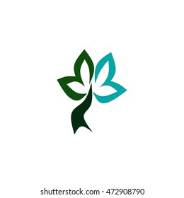 flower vector logo