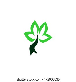 flower vector logo