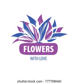 flower vector logo