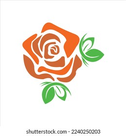 flower vector logo design symbol