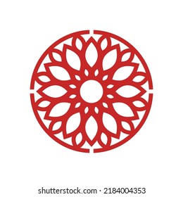 Flower Vector Logo Design Template