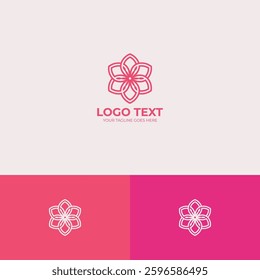Flower vector Logo design template