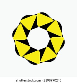 Flower vector logo template design 