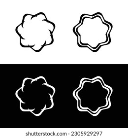 Design des Blumenvektorlogos 