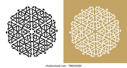 Flower vector mandala. Oriental circle pattern, coloring illustration. Islam, turkish, pakistan origin.