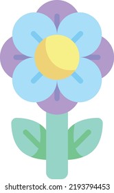 flower vector on white background. isolated Vector icon