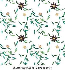 Vector de flores, patrón de ornamento, patrón de pétalos, Vector de fondo, textura de la hoja, patrón de fondo, fondo de la hoja, Vector floral, fondo de flores, diseño de patrón, Vector de la hoja