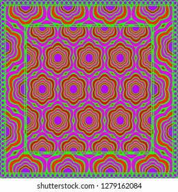 Flower Vector Paper For Scrapbook. Stylish Fashion Design Background.