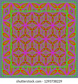 Flower Vector Paper For Scrapbook. Stylish Fashion Design Background.
