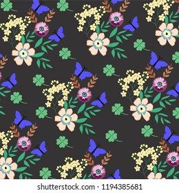 Flower vector pattern art