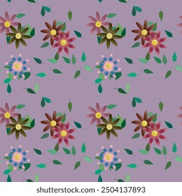 Flower vector, vector pattern, background vector, pattern flower, seamless pattern, background design, ornament vector, flowers isolated, background texture, seamless background