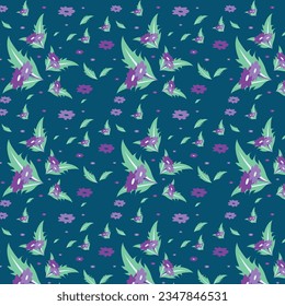 Blumenvektormuster, Blumenmuster, nahtlose, Schönheitstextur Wallpaper , Hochzeit, Geburtstag, Geburtstag und Feier. Design für Banner, Poster, Karte, Einladung und Scrapbook