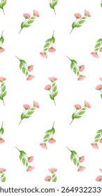 Flower vector pattern illustration floral background