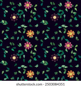 Vector de flores, patrón de flores, Vector de hojas, fondo de pétalos, acuarela de flores, Vector abstracto, patrón de fondo, fondo de Vector, patrones florales, fondo de flores