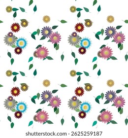 Flower vector, pattern flower, leaf pattern, petals pattern, leaf shape, seamless pattern, seamless vector, flowers bouquet, vector abstract, ornaments vector, leaf silhouette