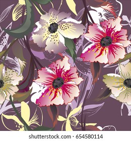 flower  vector pattern retro 
